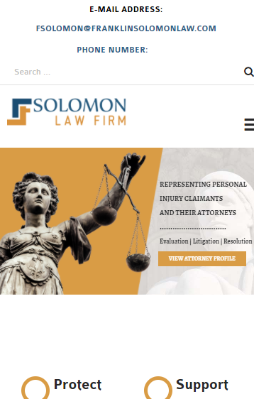 Solomon Law Firm – South Jersey Law Firm Representing Personal Injury Claimants and Their Attorneys