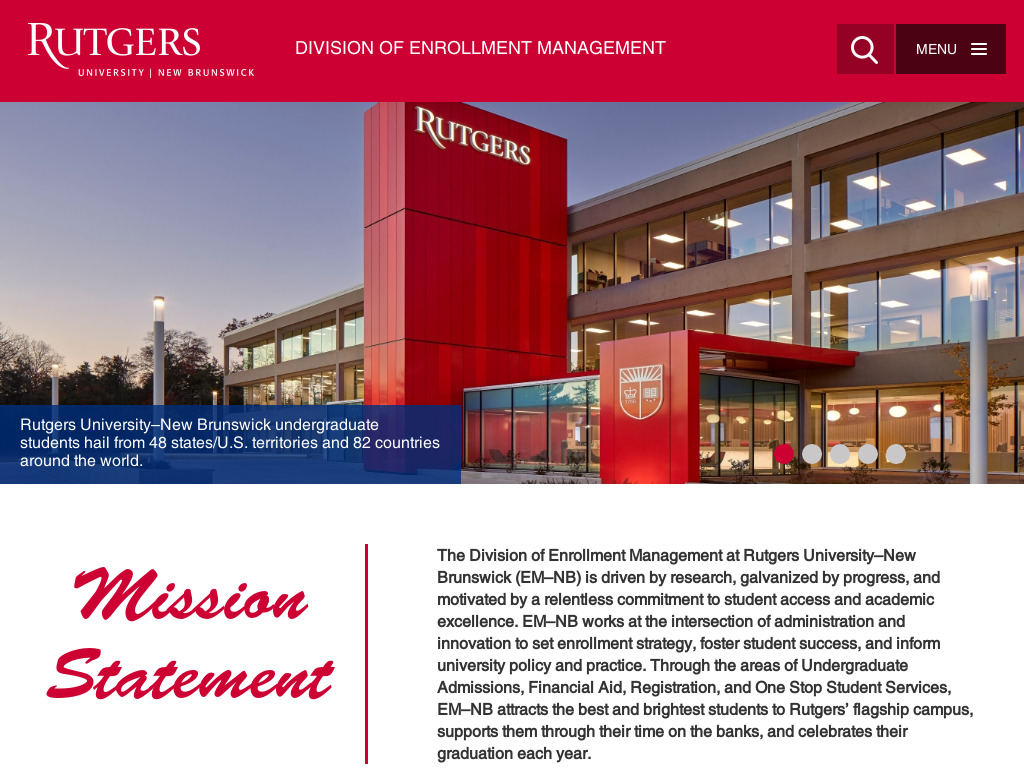 Rutgers University Division of Enrollment Management Kronos Technologies